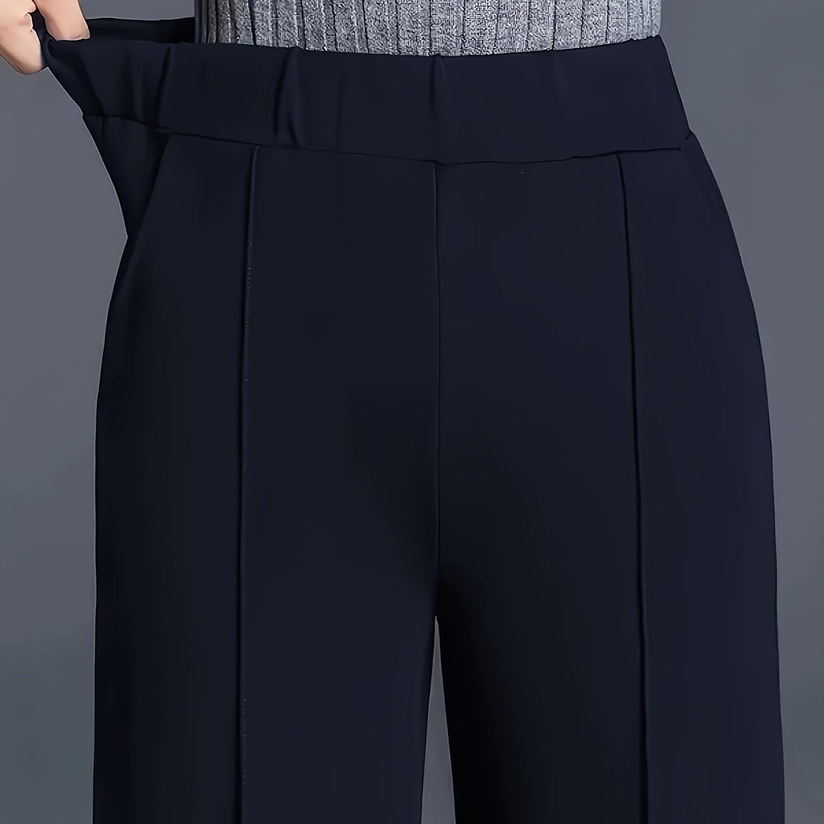 Constance wide-leg pants - Navy