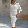 Odette | Women's Refined Draped Midi Dress