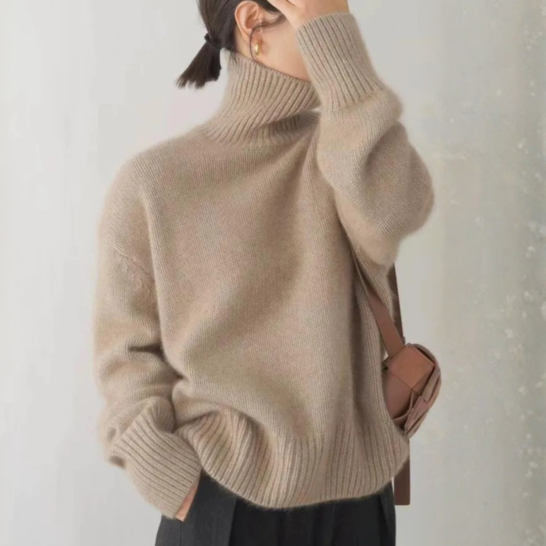 Rosamond turtleneck sweater - Taupe