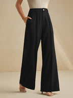 Antoinette pleated trousers - Black side view
