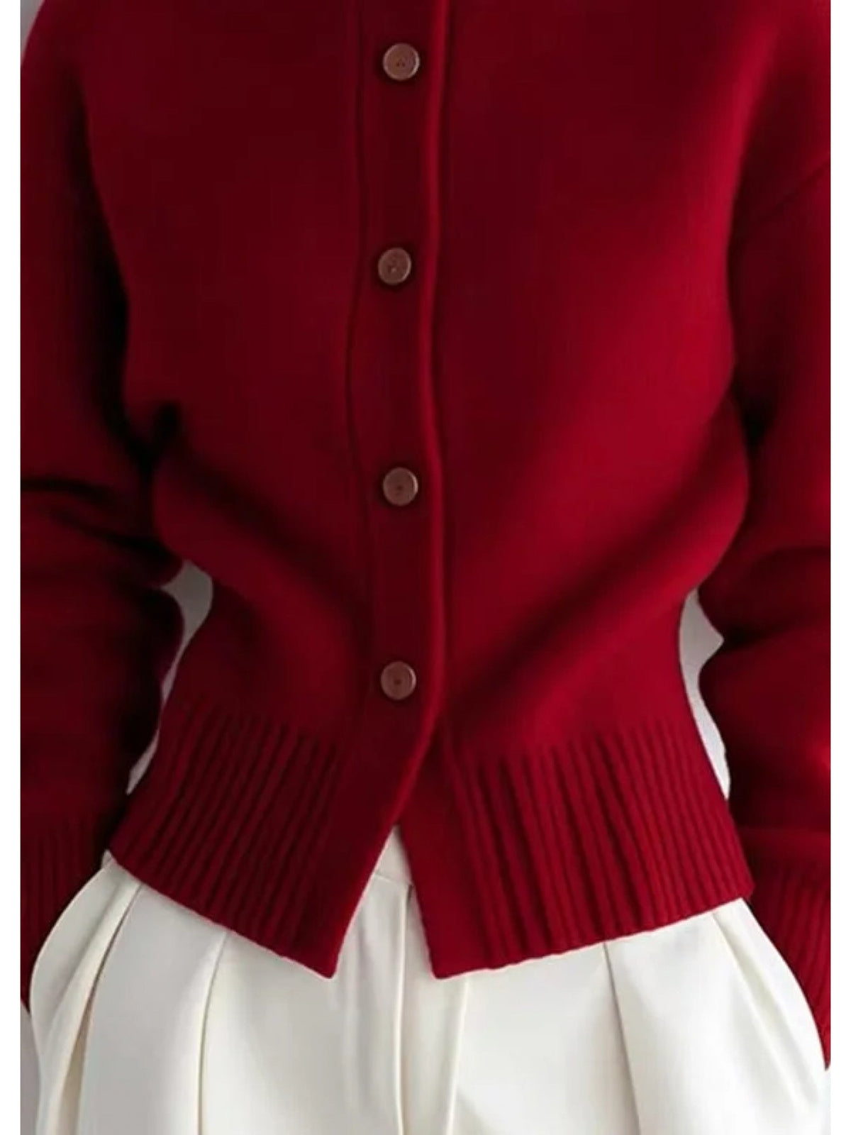 Theodora | Women's High-Neck Button-Front Cardigan