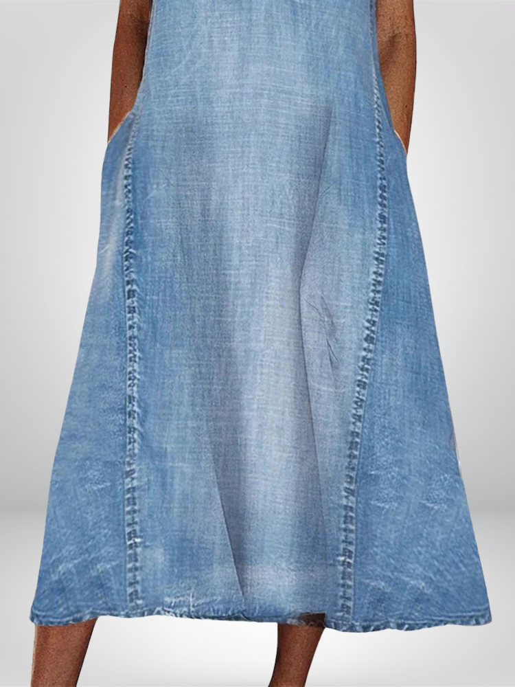 Women's Denim Flowy Dress
