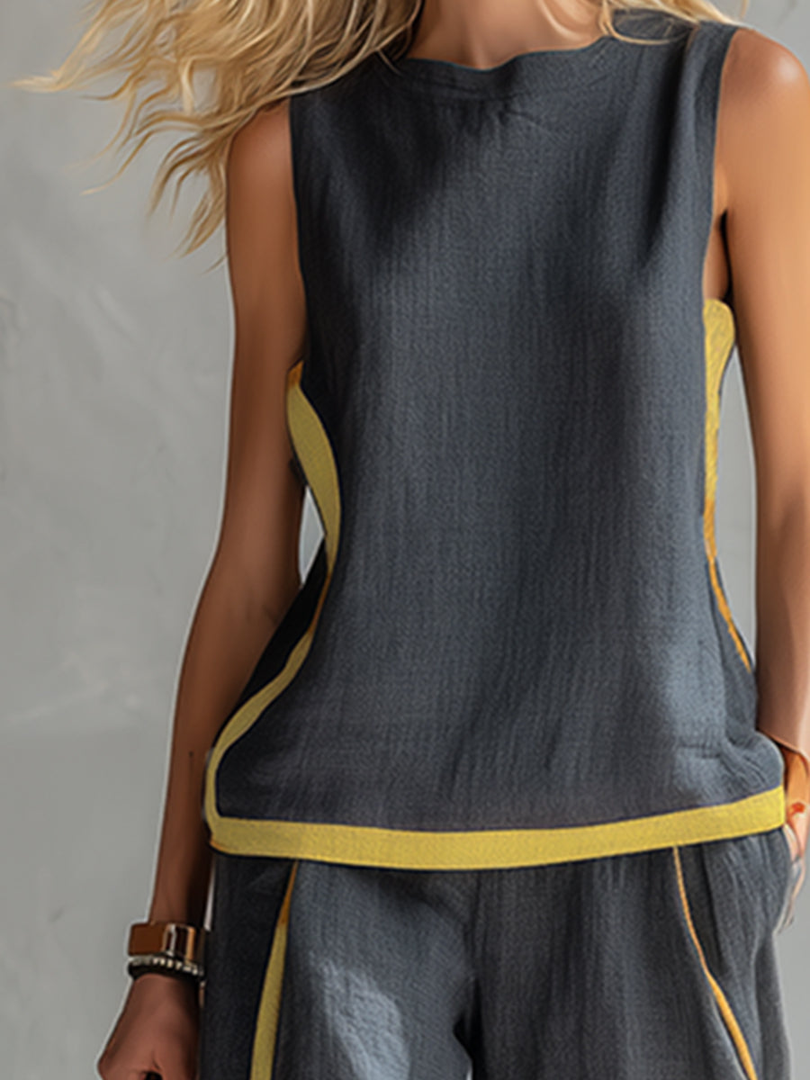 two-piece trouser set photograph
