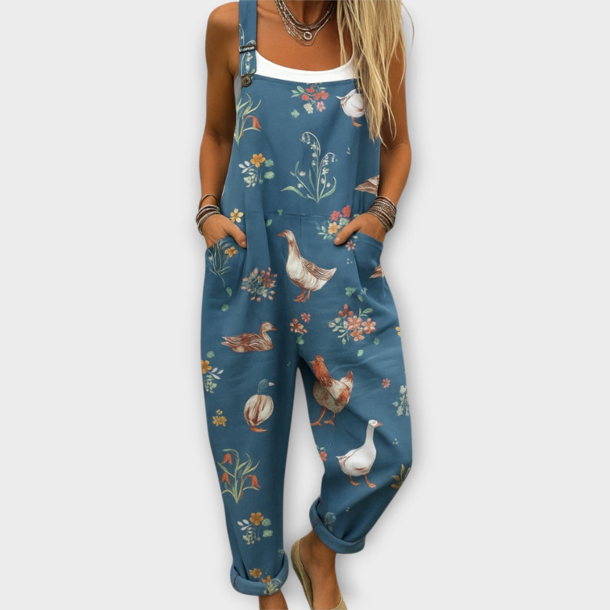 floral jumpsuit photo