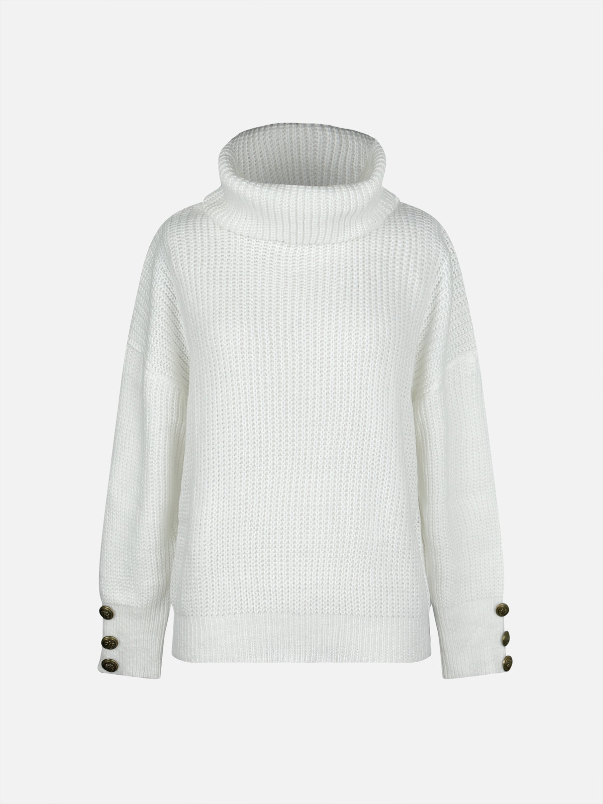 Marcella cowl-neck sweater - White front
