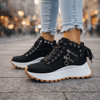 Paulette platform sneakers - Black detail