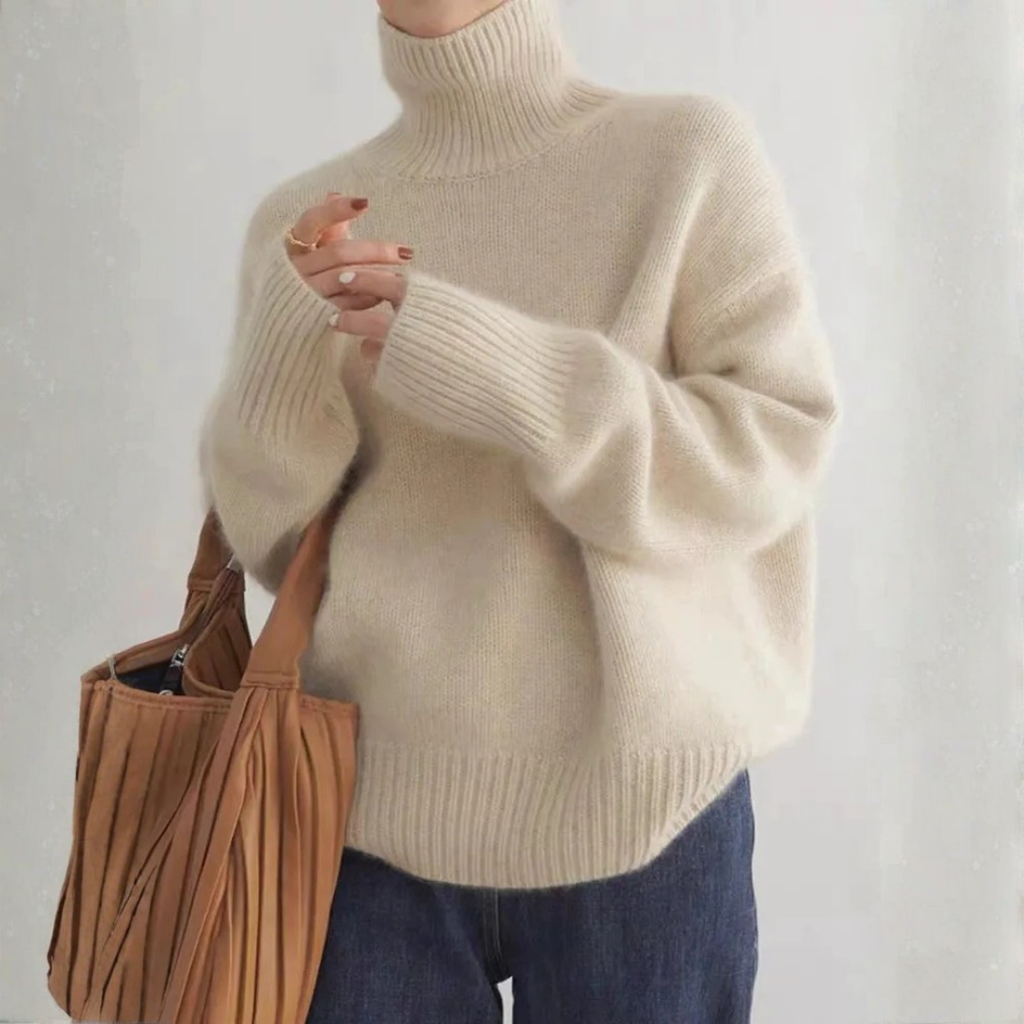 Rosamond turtleneck sweater - Cream