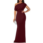Rosalind evening maxi dress - Wine Red