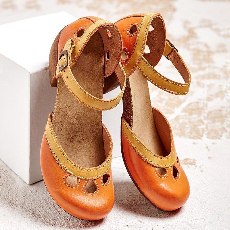 Women's Supportive Low Heel Flat Sandals