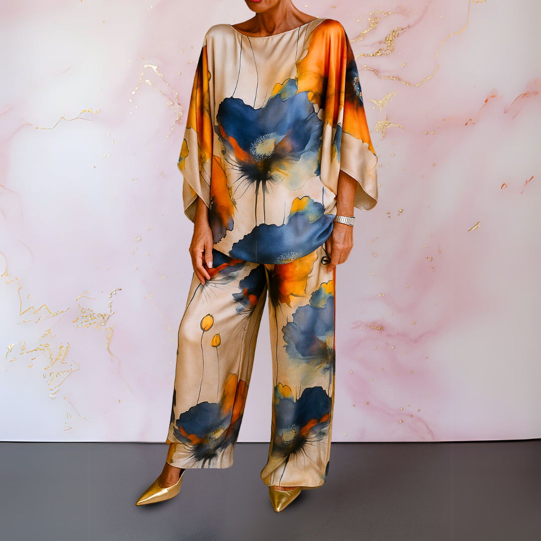 Elodie | Women's Satin-Look Two-Piece Set