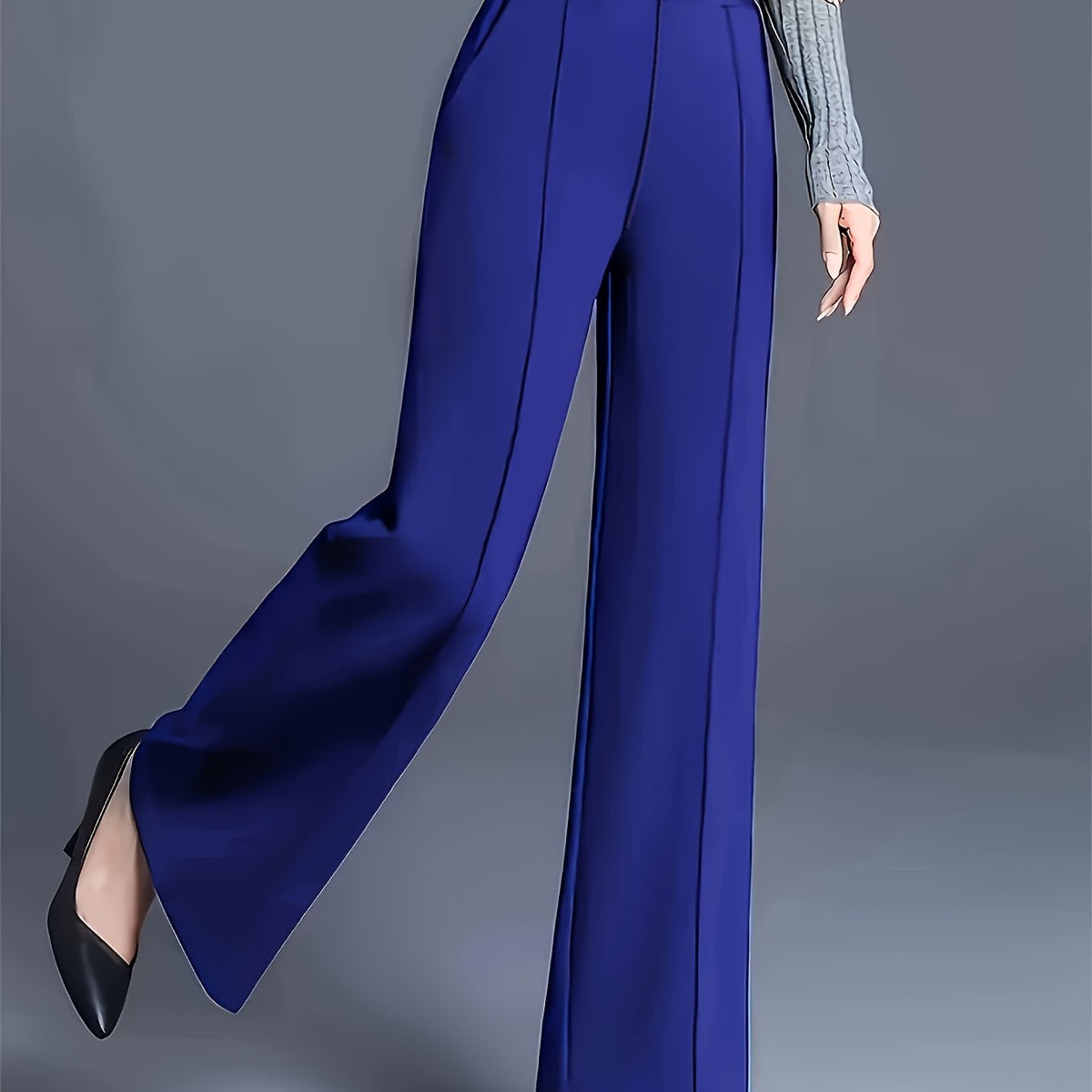 Constance wide-leg pants - Royal Blue