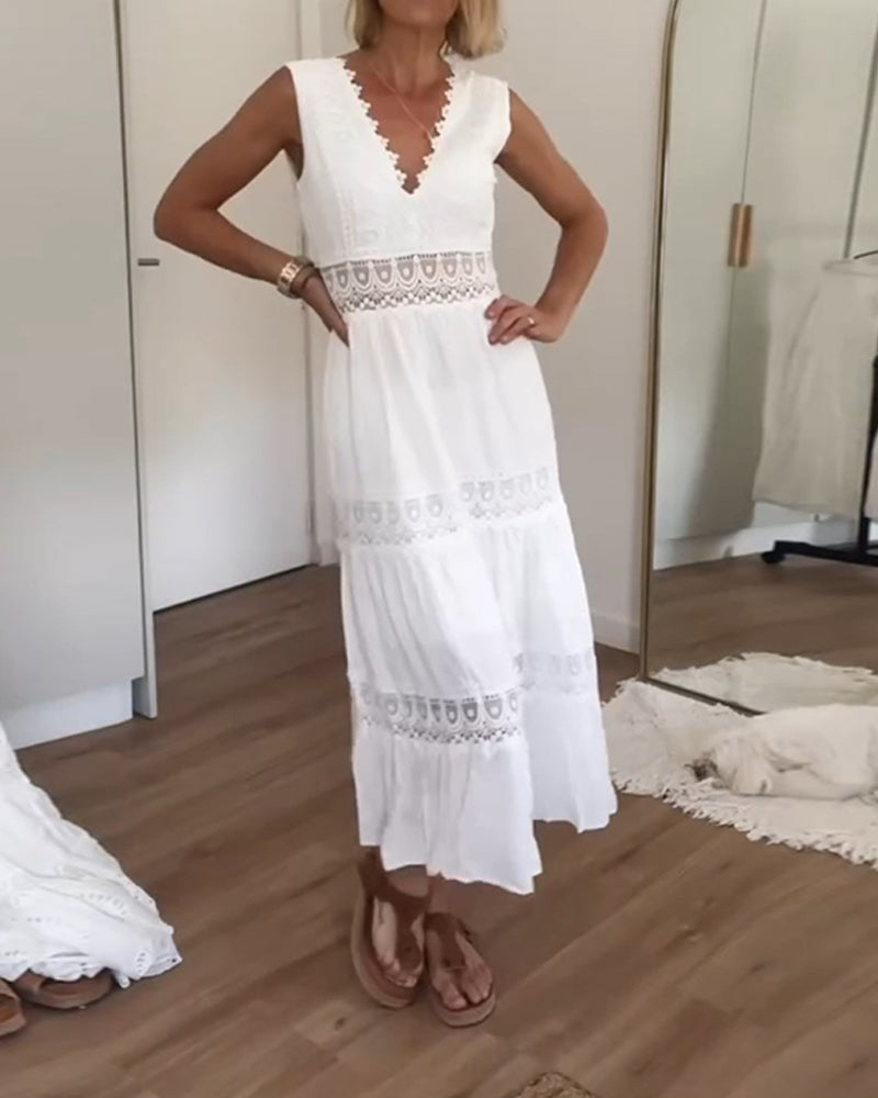 Women's Wrap Boho Flowy Draped Dress