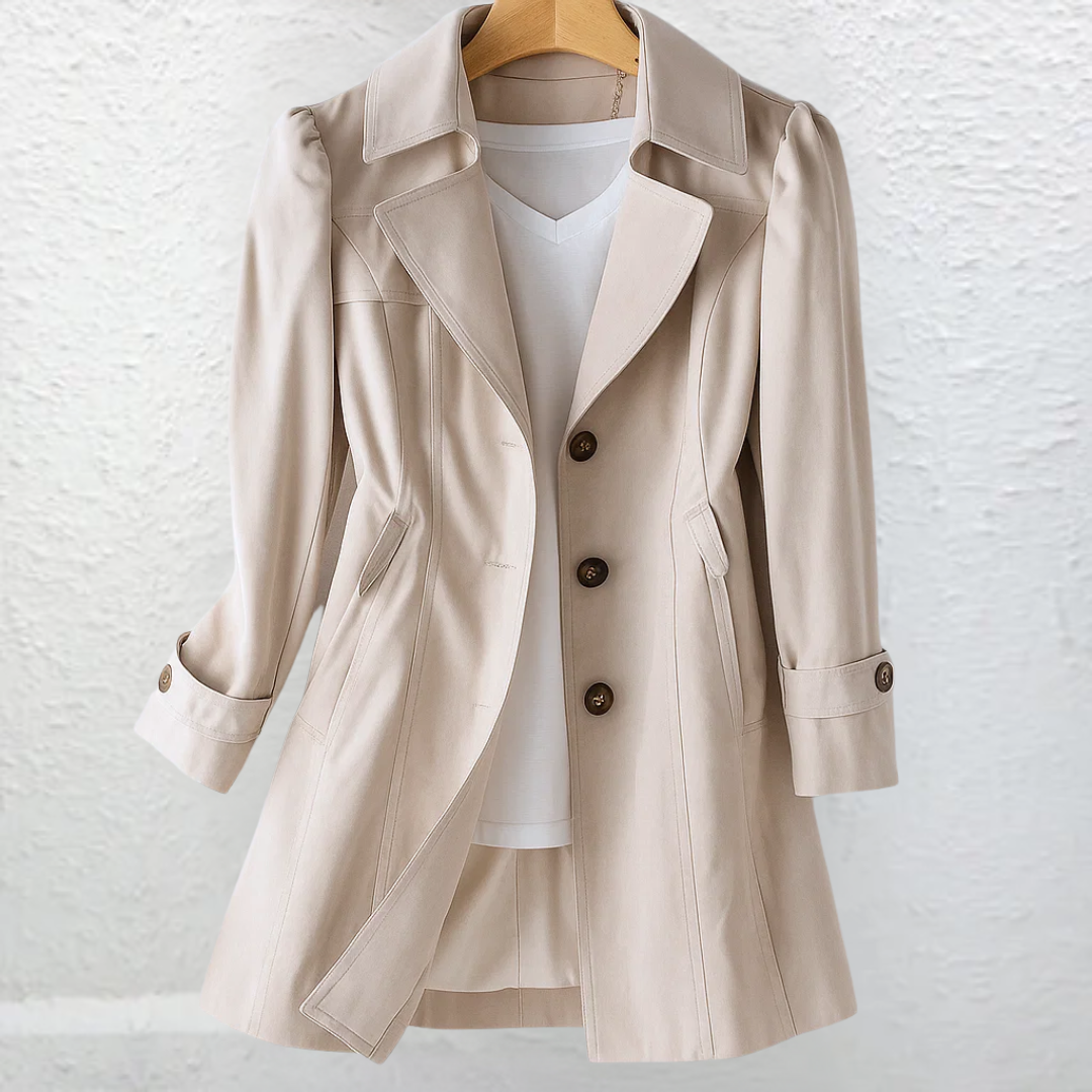 Bridget | Women's Vintage Trench-Collar Coat product view