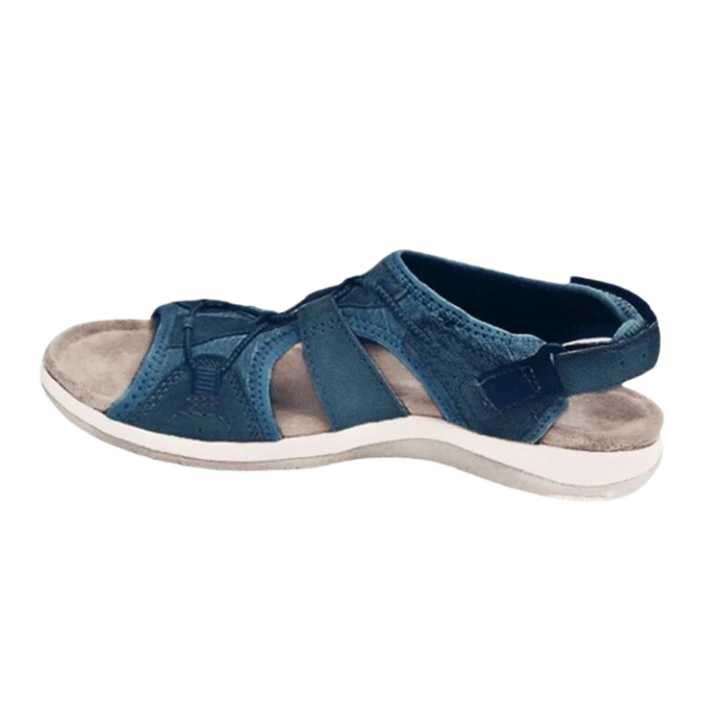 Women’s Orthopedic Walking Sandals Flat Sole Toggle Fastening