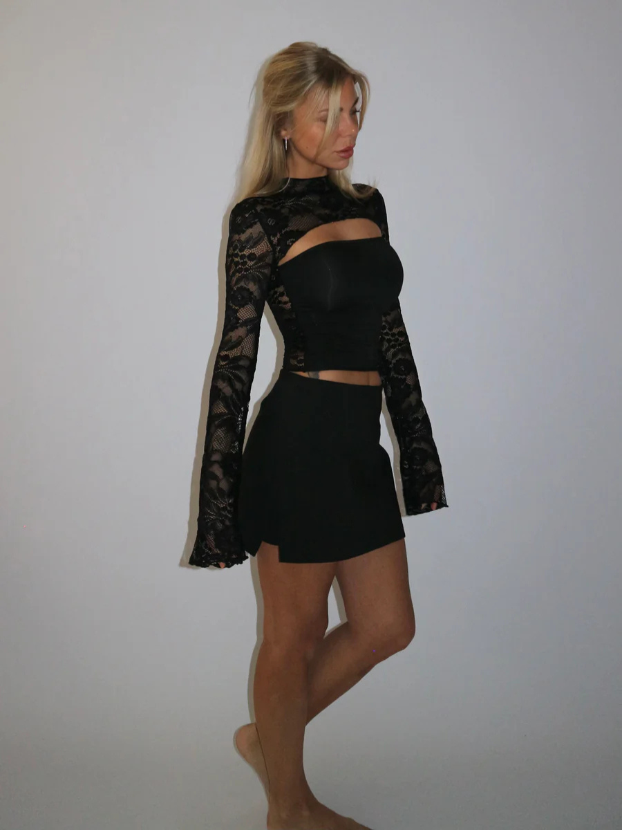 Elowen | Lace Long Sleeve Top