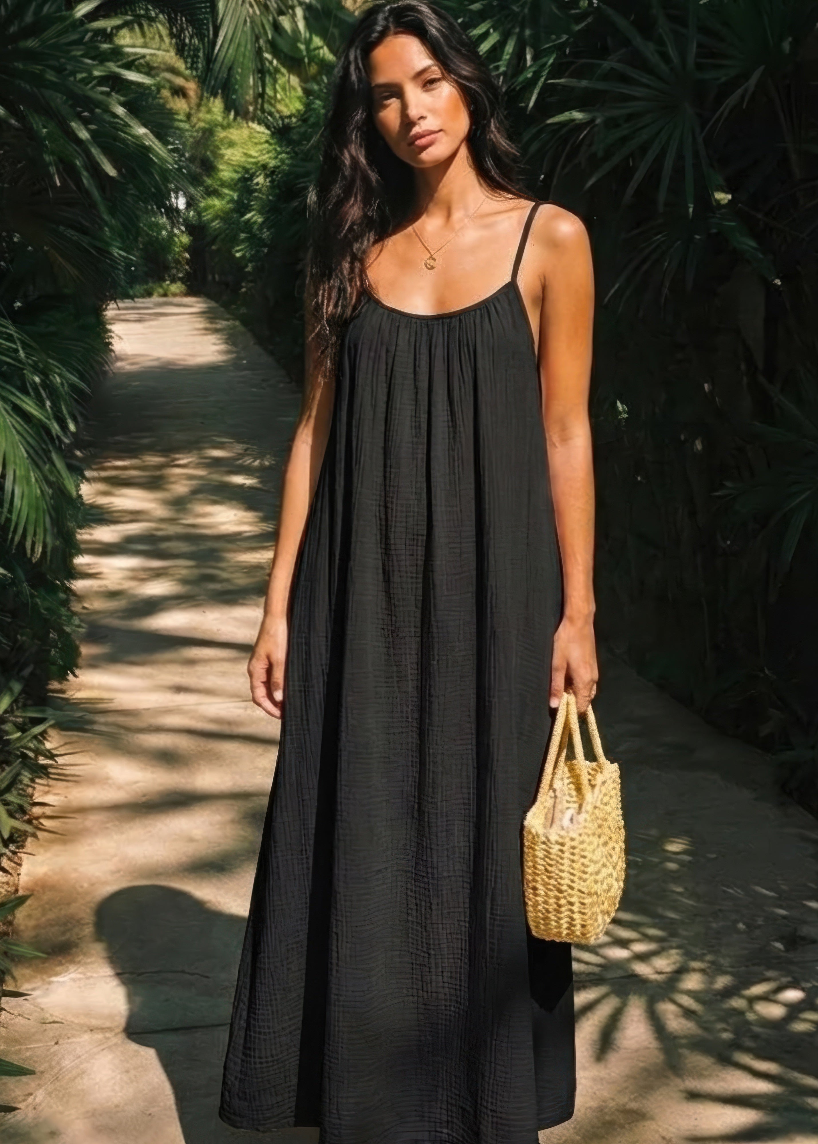 Vivara | Backless Cami Maxi Dress