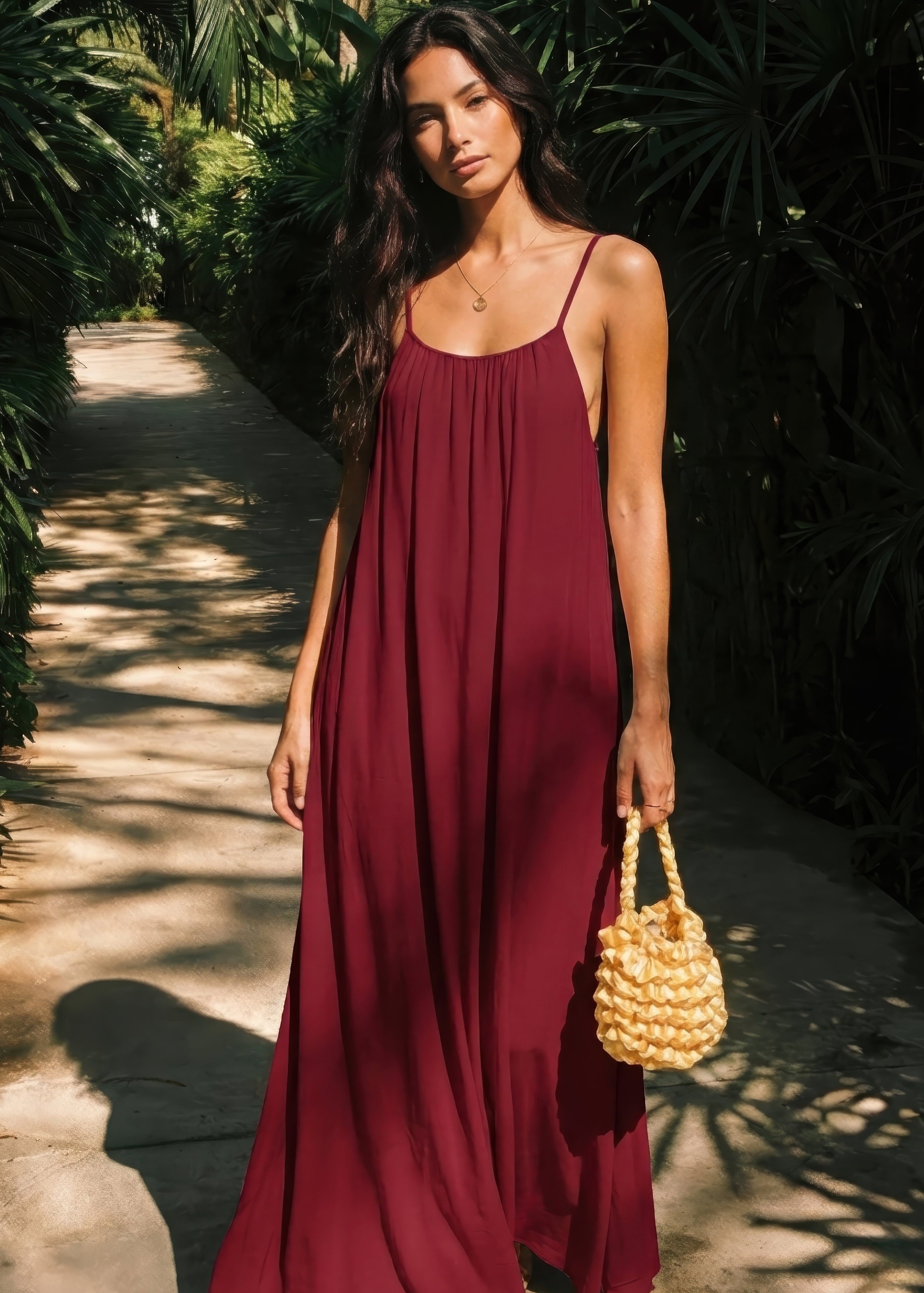 Vivara | Backless Cami Maxi Dress