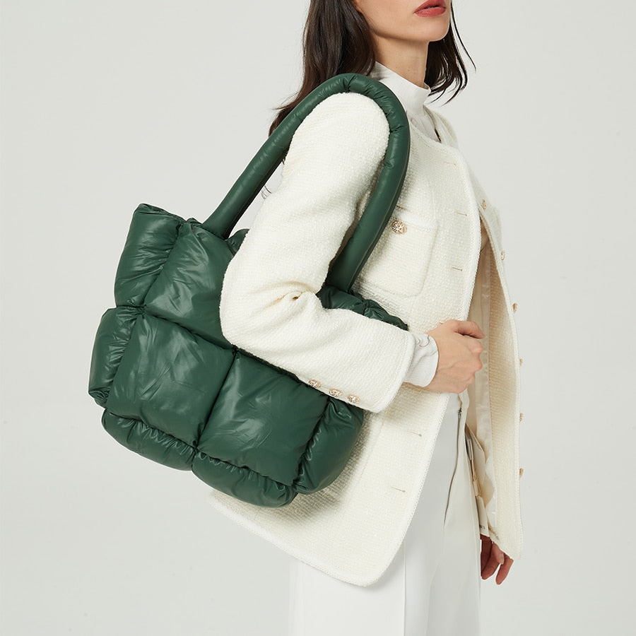 Beth | Women’s Oversized Puffer Tote Bag with Dual Padded Handles