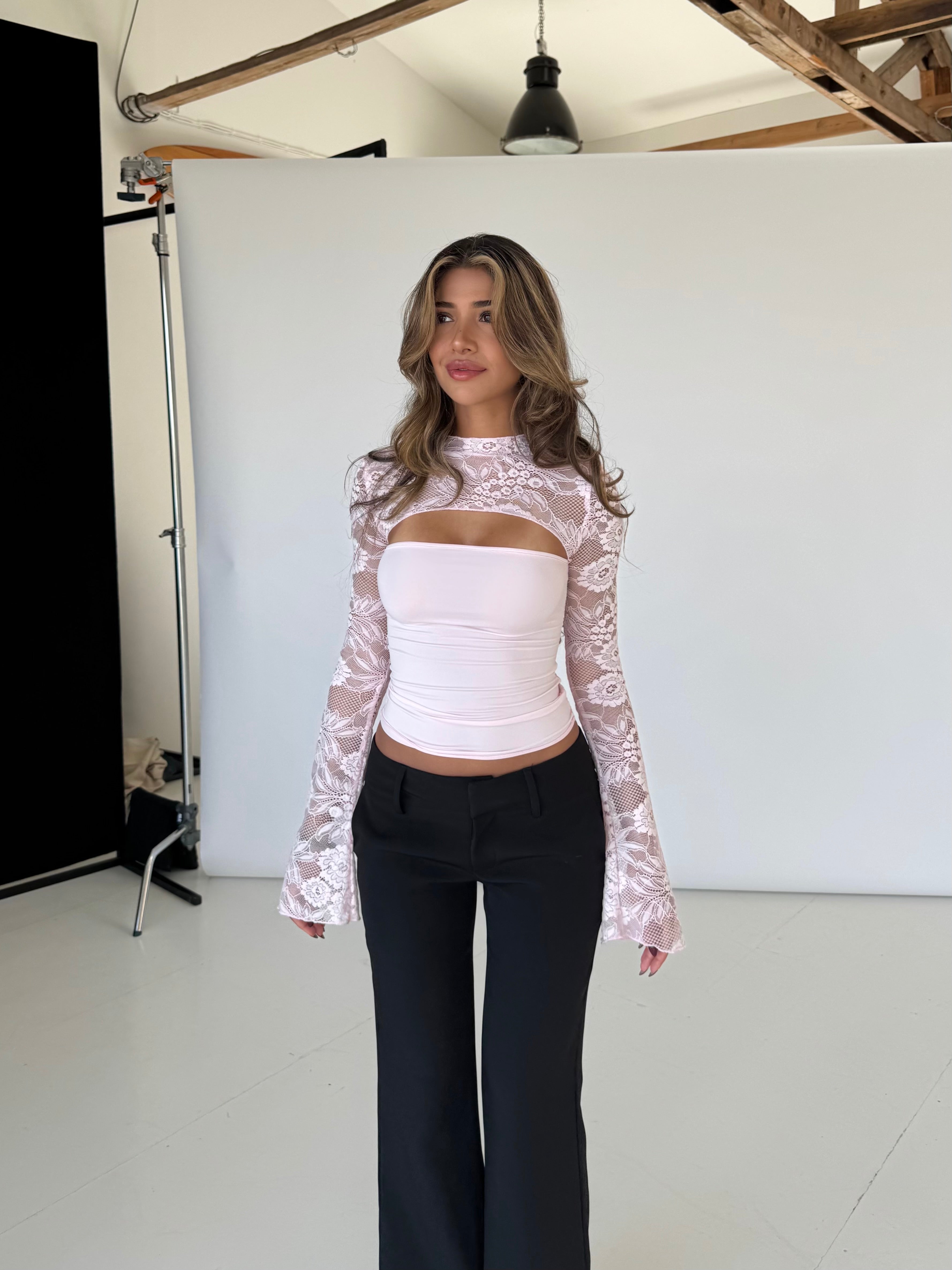 Elowen | Lace Long Sleeve Top