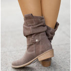 Odelia slouchy boots styled