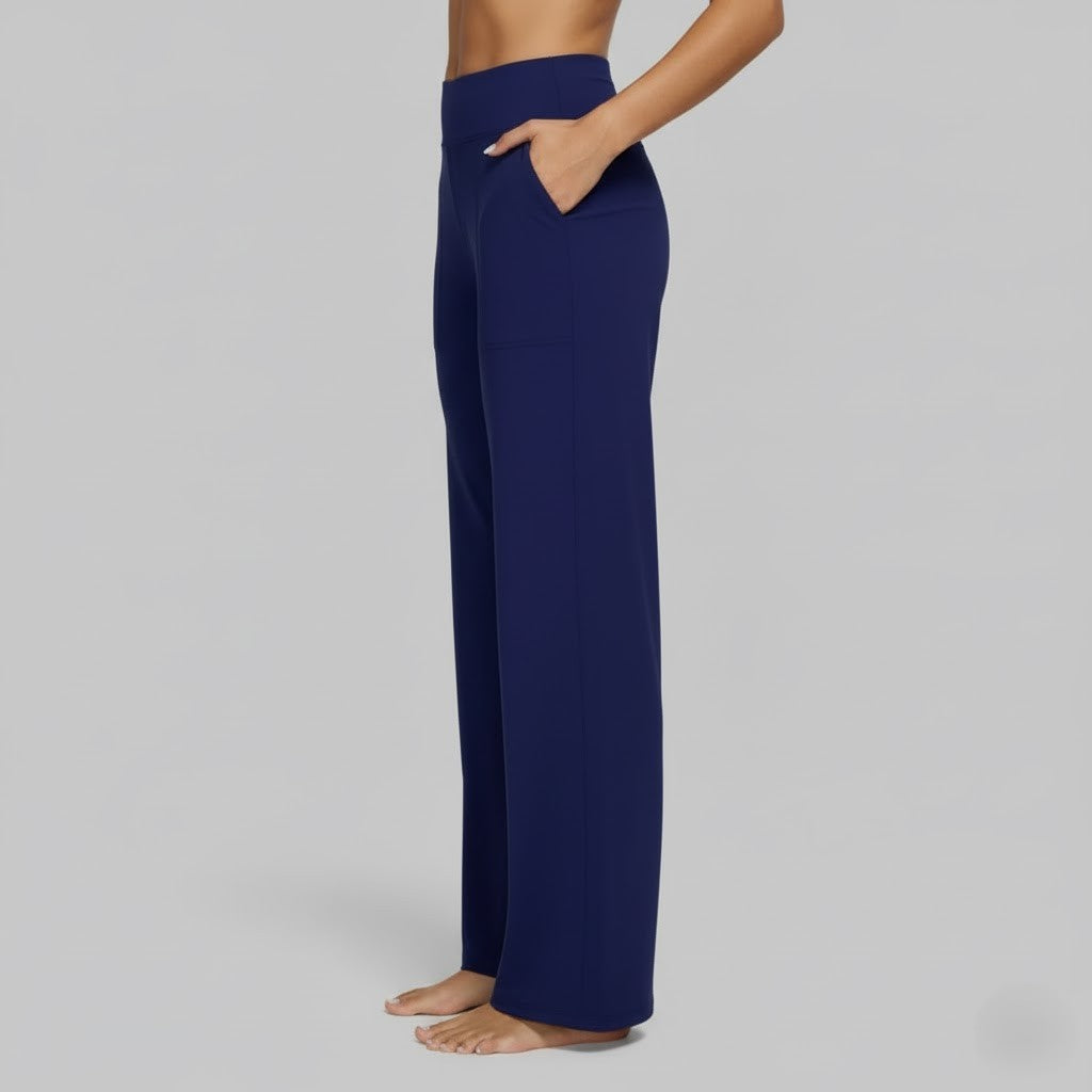 Women's High-Waist Relaxed Wide-Leg Pants