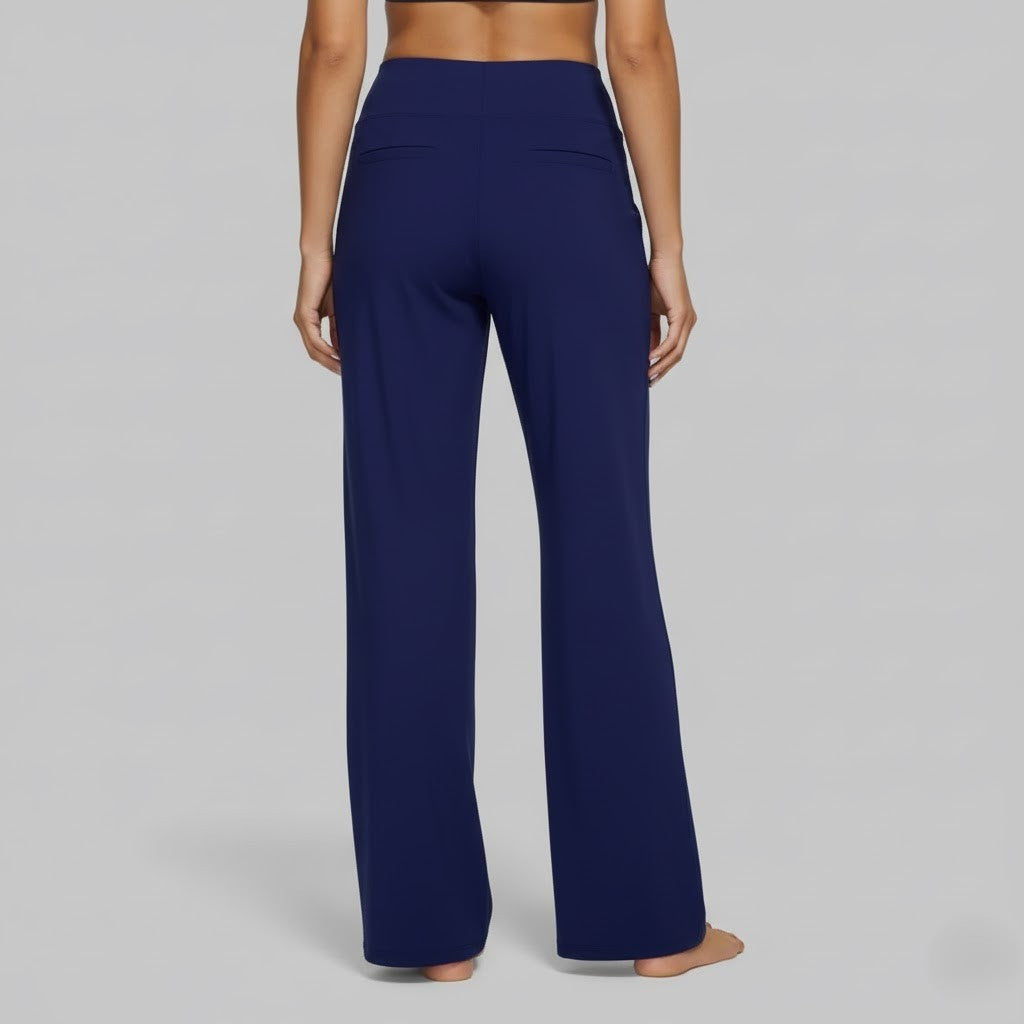 Women's High-Waist Relaxed Wide-Leg Pants