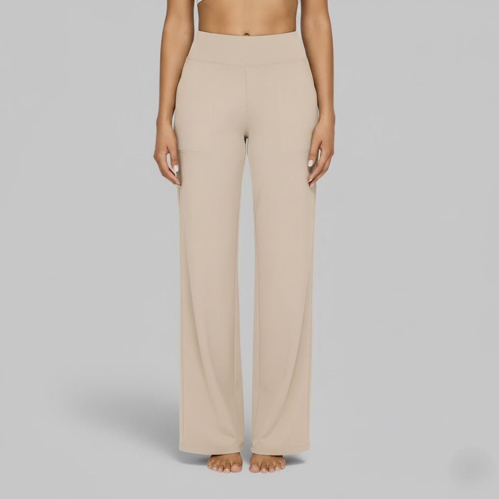 Women's High-Waist Relaxed Wide-Leg Pants