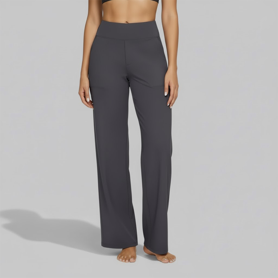 Women's High-Waist Relaxed Wide-Leg Pants