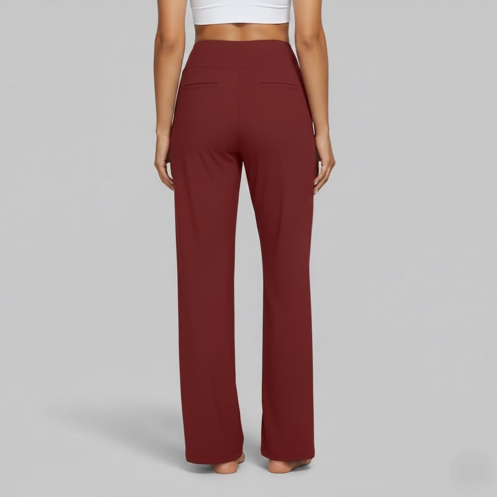 Women's High-Waist Relaxed Wide-Leg Pants