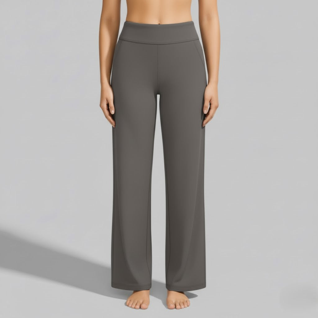 Women's High-Waist Relaxed Wide-Leg Pants