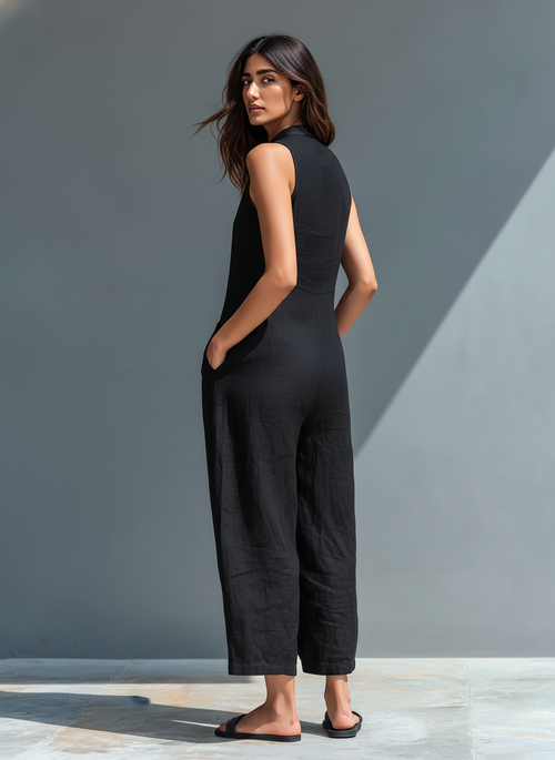 Alma | Women's Sleeveless Flowing Jumpsuit