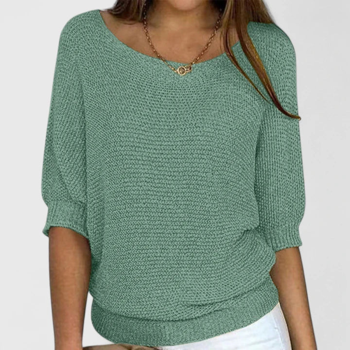 Geraldine batwing sweater - Green