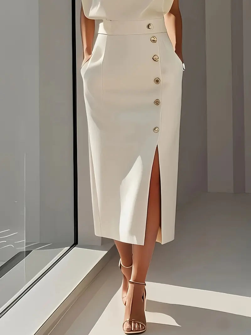 Annalise Women's Side-Slit Midi Dress original view