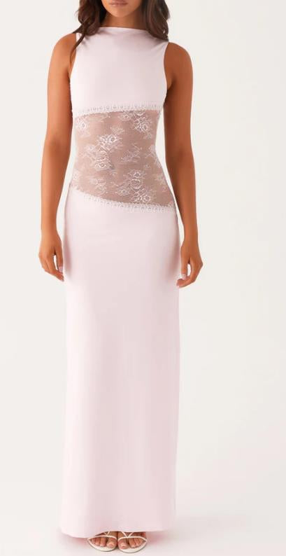 Alessia | Lace Panel Maxi Dress