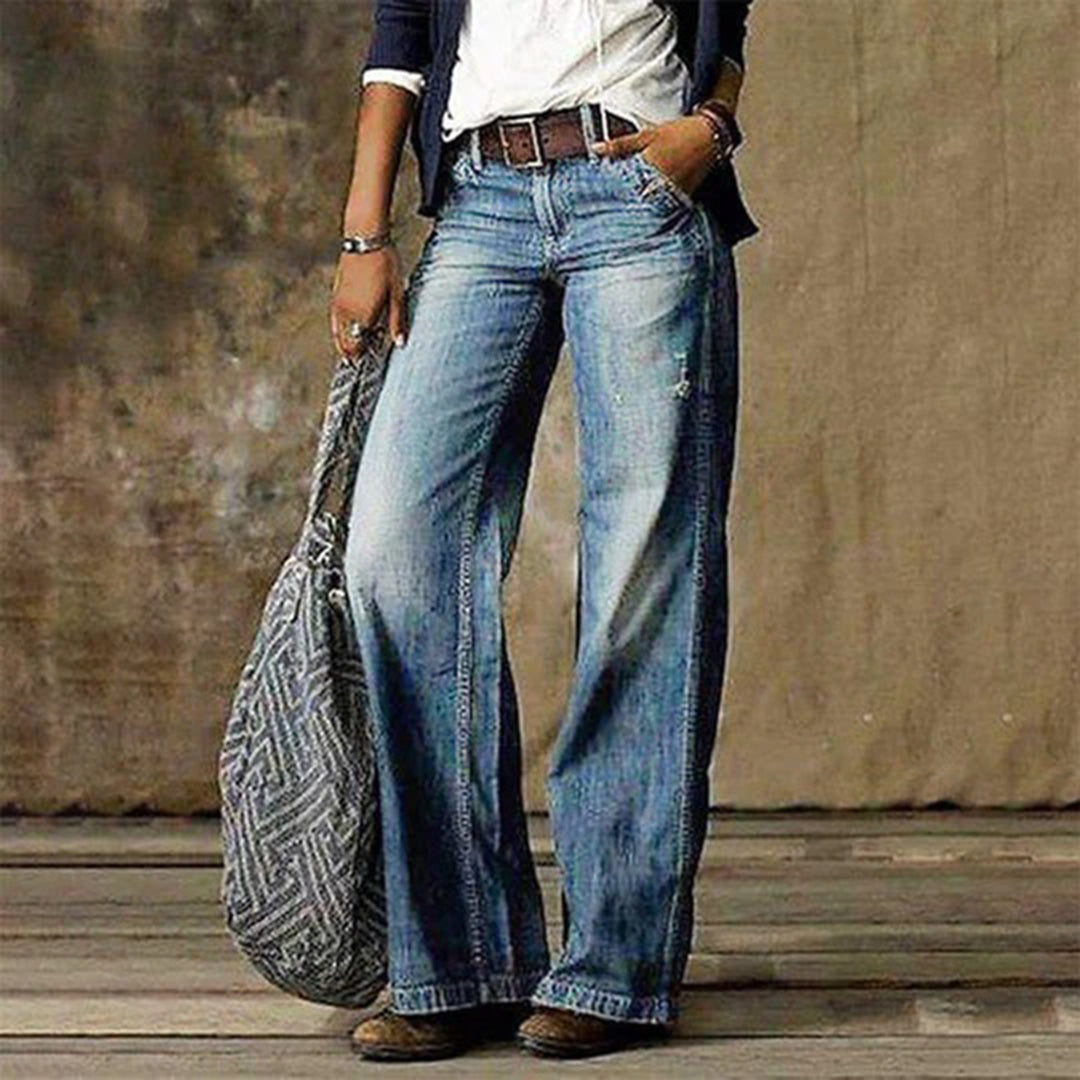 Women's Vintage-Inspired Wide-Leg Jeans