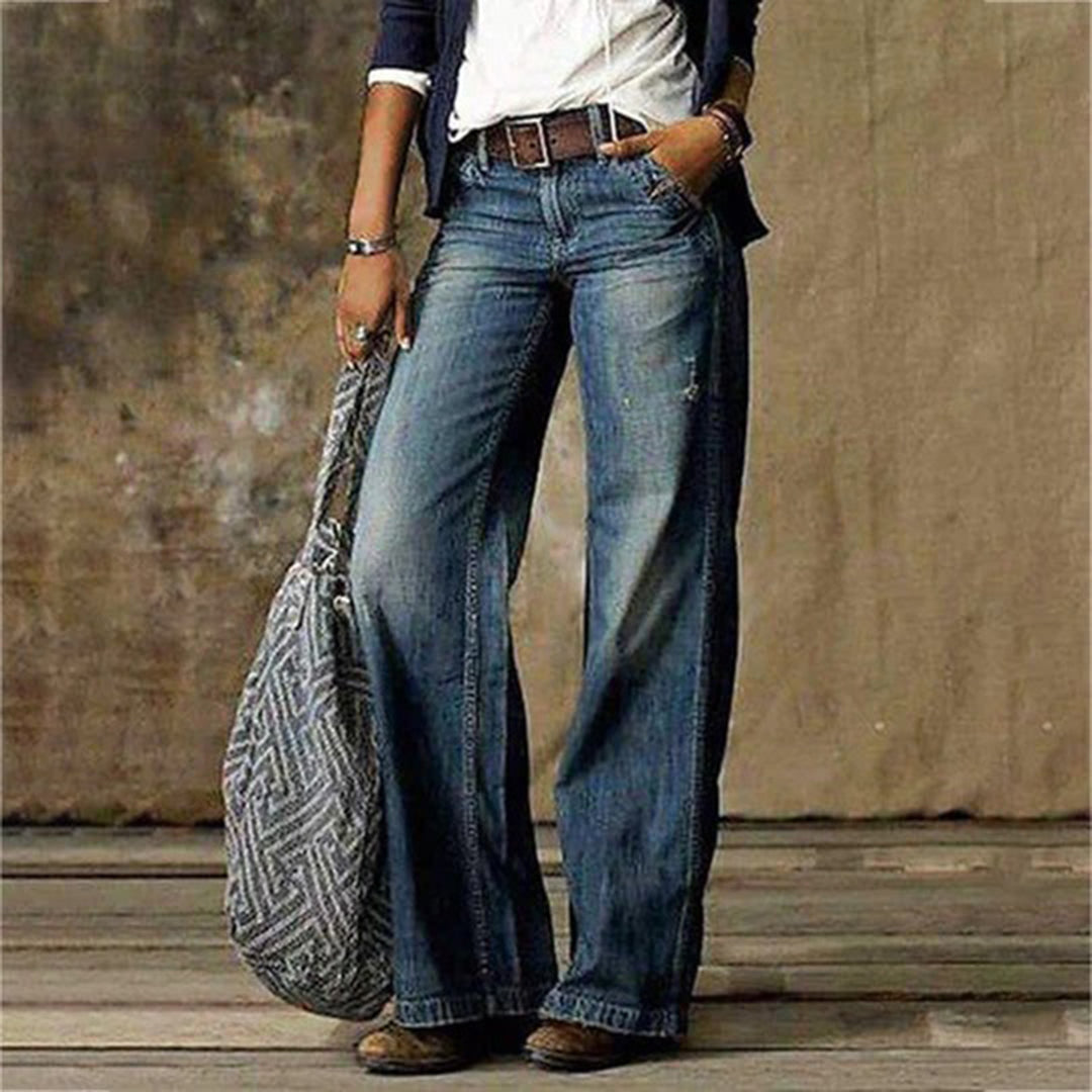 Women's Vintage-Inspired Wide-Leg Jeans
