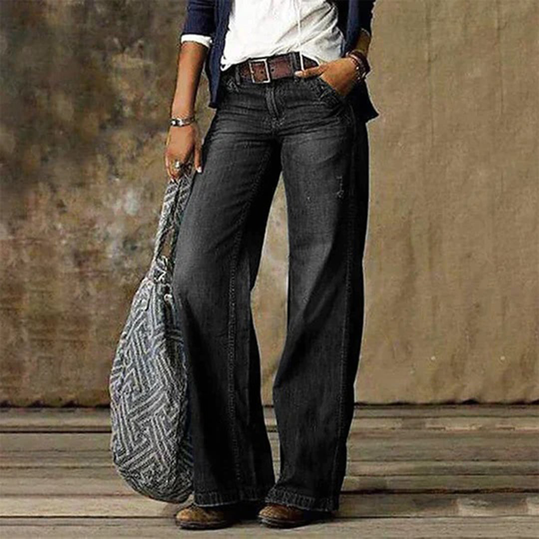 Women's Vintage-Inspired Wide-Leg Jeans