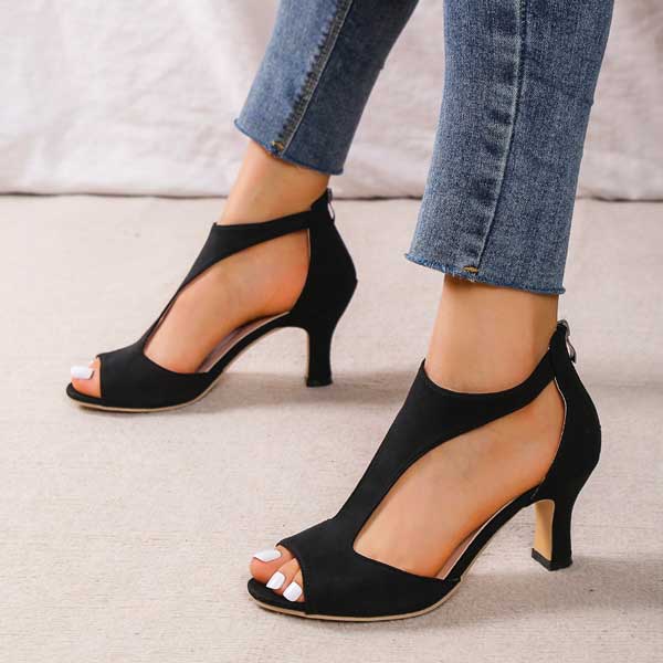 Lillian | Women's Low-Heel Open-Toe Sandals original product view
