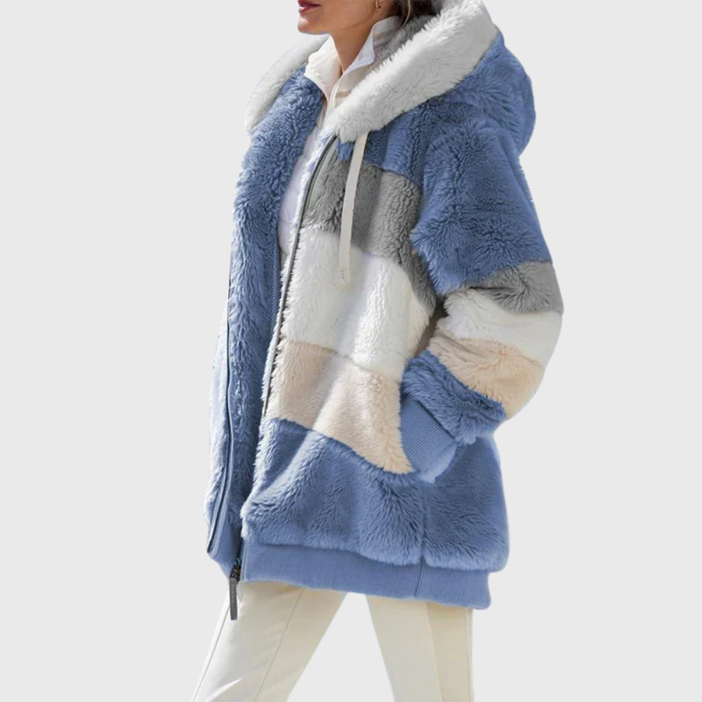 Hannah | Women's Striped Hooded Puffer Jacket original product photo 1