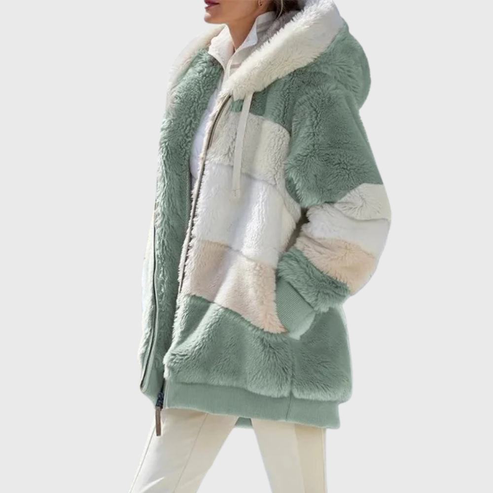 Hannah | Women's Striped Hooded Puffer Jacket original product photo 8