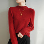 Marielle | Women's Relaxed Mock-Neck Knit Sweater