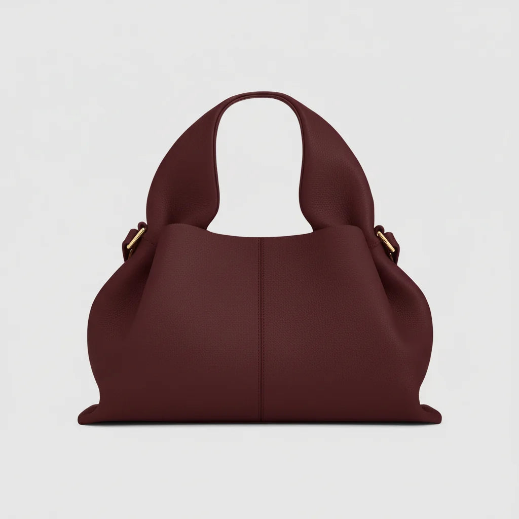 Monica | Women’s Slouchy Hobo Dumpling Bag with Sculpted Top Handle
