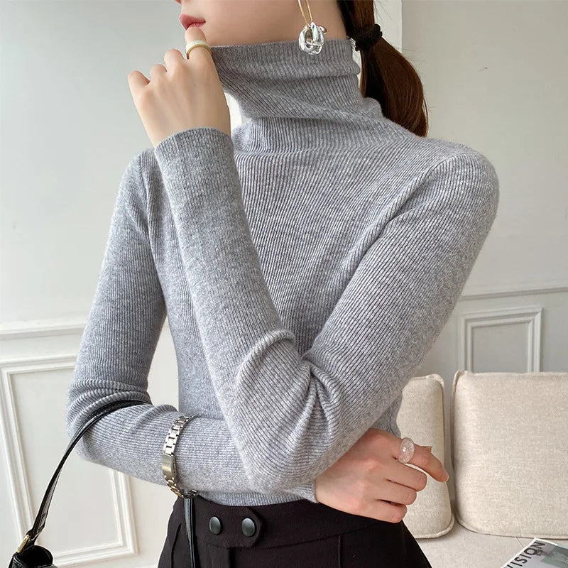 Isolde turtleneck sweater - Gray
