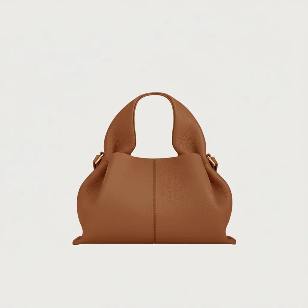 Monica | Women’s Slouchy Hobo Dumpling Bag with Sculpted Top Handle