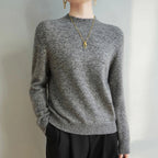 Marielle | Women's Relaxed Mock-Neck Knit Sweater