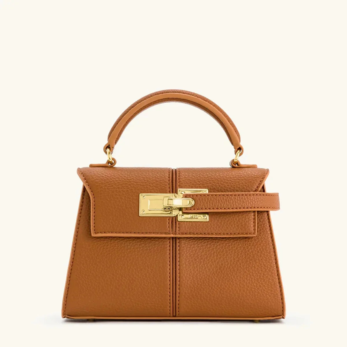 Holly | Women’s Structured Top-Handle Bag with Turn-Lock Closure