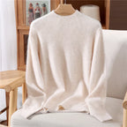 Penelope | Women's Relaxed Fine-Knit Mock-Neck Sweater