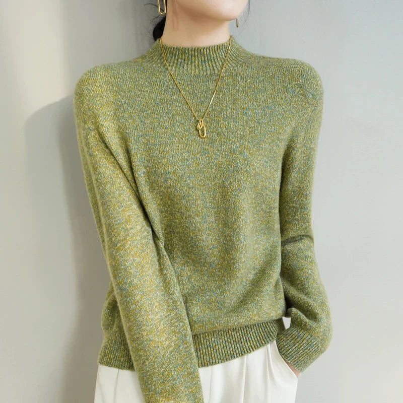 Marielle | Women's Relaxed Mock-Neck Knit Sweater