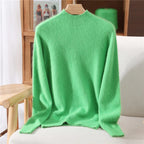 Penelope | Women's Relaxed Fine-Knit Mock-Neck Sweater