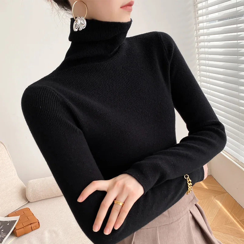 Isolde turtleneck sweater - Black